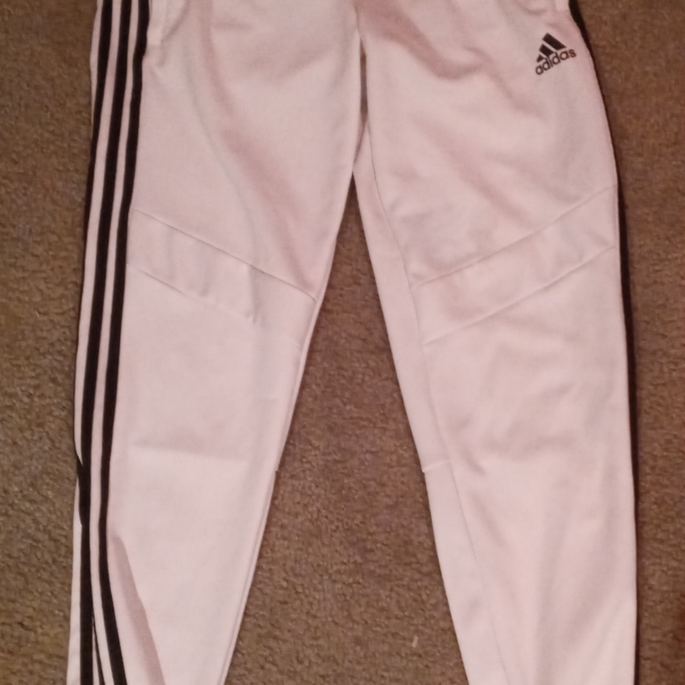 Adidas Jogger pant white size medium